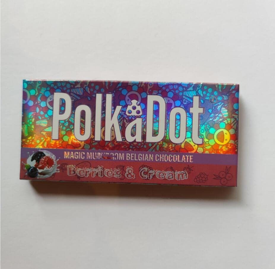 Polka Dot Mushroom Chocolate Bar for Research