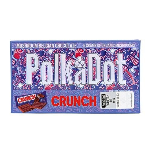 Polka Dot Crunch bars, an 8-mushroom extract chocolate blend for scientific research, supplied by Uschems.