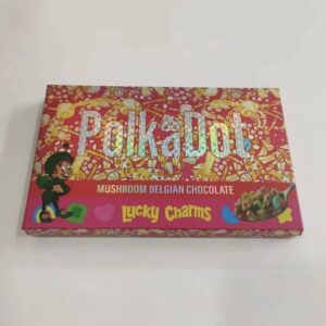 Polka Dot Mushroom Chocolate Bar, a functional dessert with a five-mushroom blend and rich dark chocolate