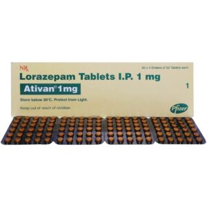 Buy Ativan Online - Lorazepam 1mg Tablets 28 Count